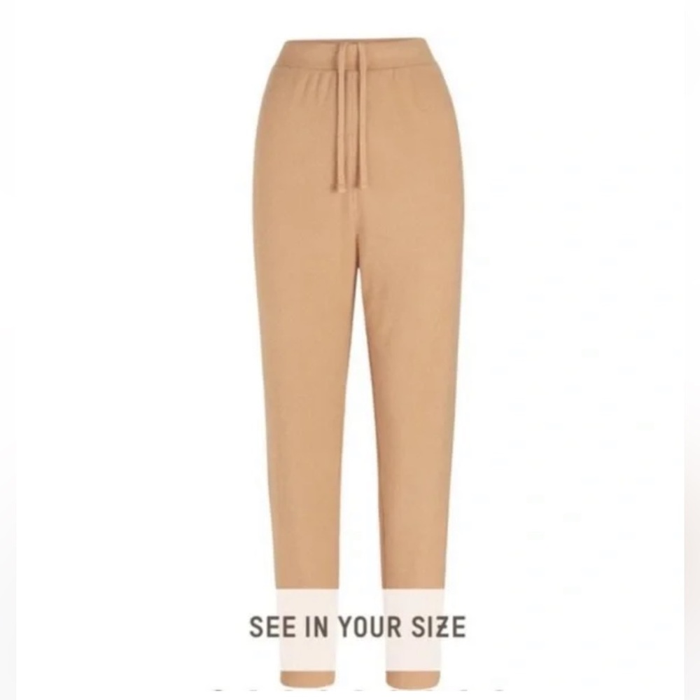 SKIMS Camel Waffle Joggers